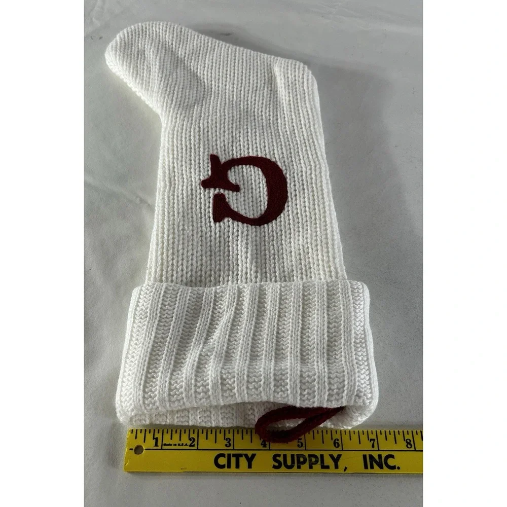 Wondershop Monogram Christmas Stocking Letter G Initial White Knit Target Lined